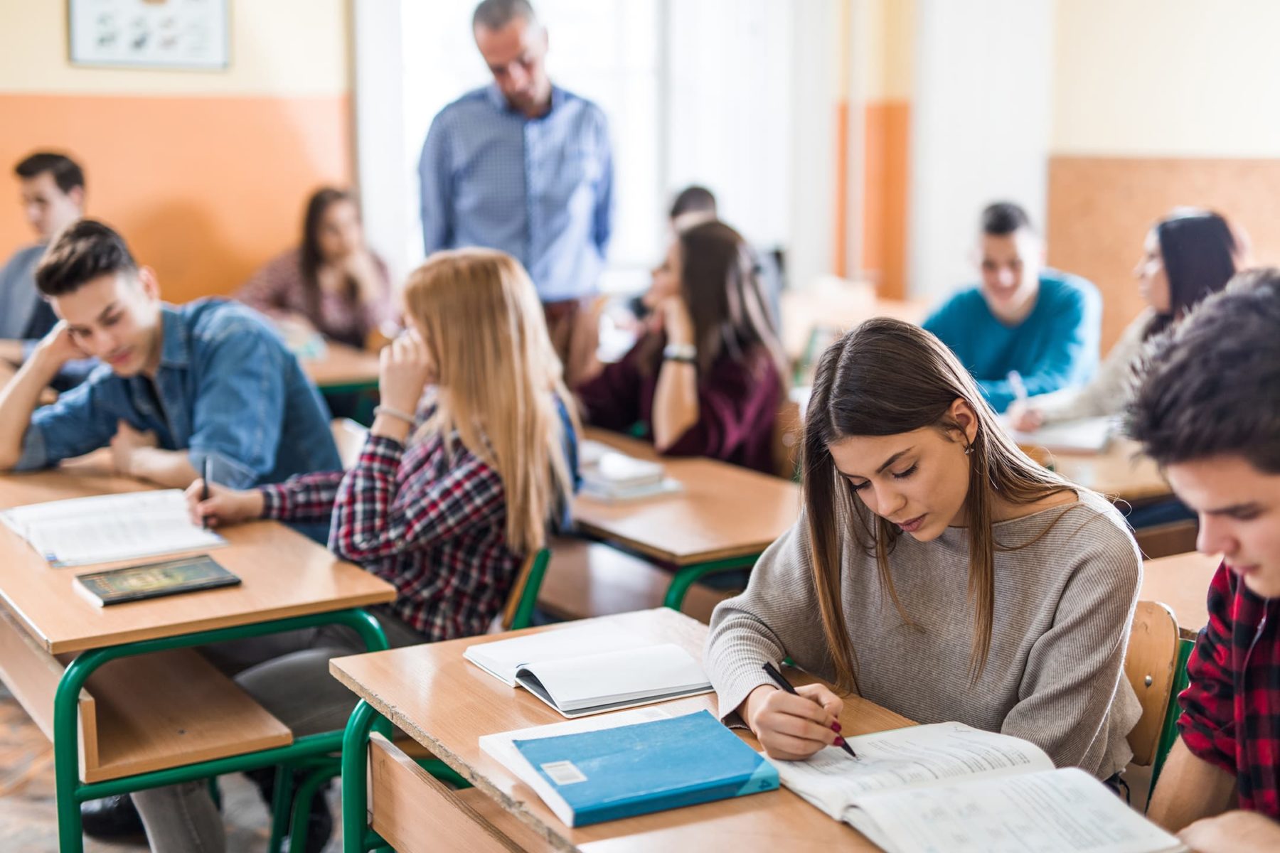 students in classroom